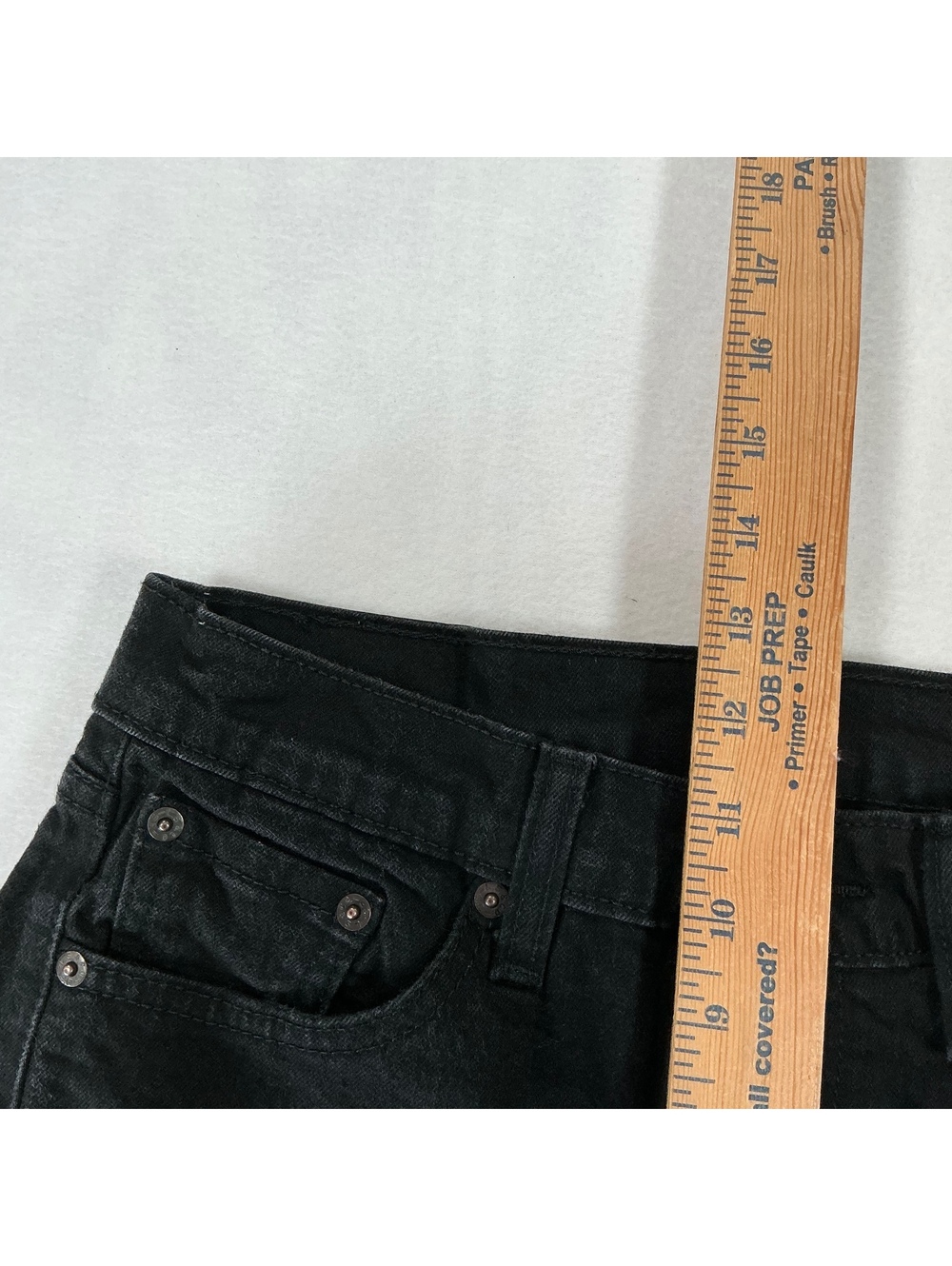 Levi’s 505 Regular Fit Jeans Men’s 30x30 Black Straight Leg Denim Pants - Picture 10 of 13